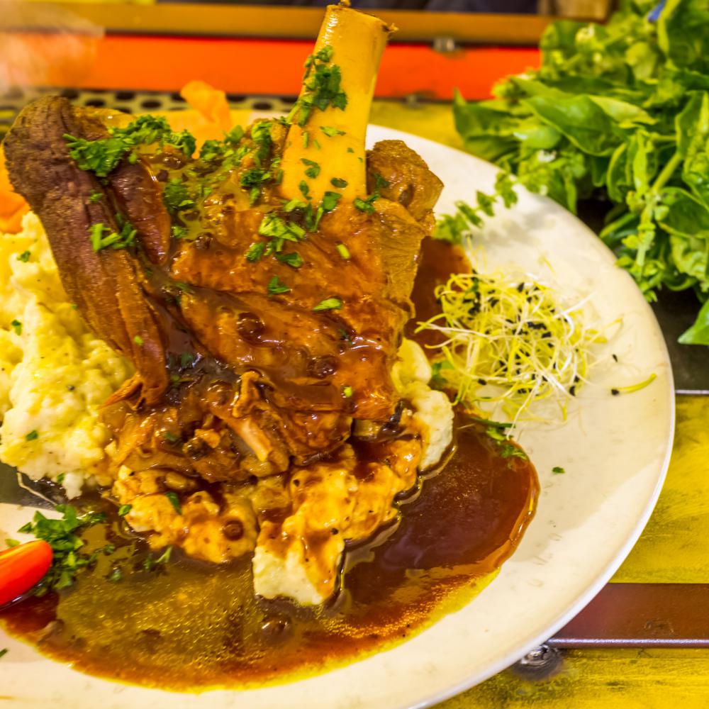 Souris d'agneau et sa purée